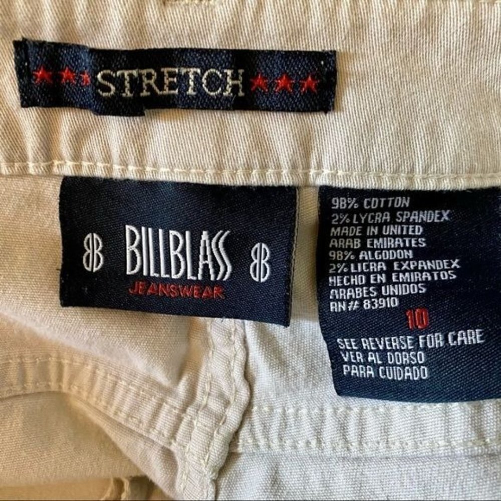 Bill Blass Stretch Capris Pants with Embroidered Accents Size 10 - Picture 8 of 11